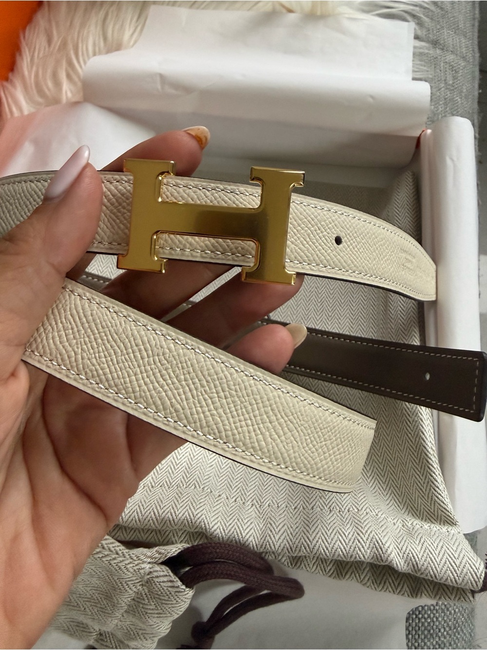 Hermes Reversible Constance Belt 24 mm